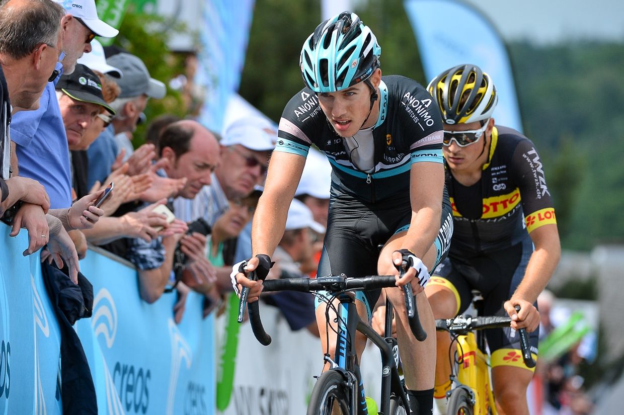 Gaëtan Pons (Leopard) war lange in der Ausreissergruppe des Tages.