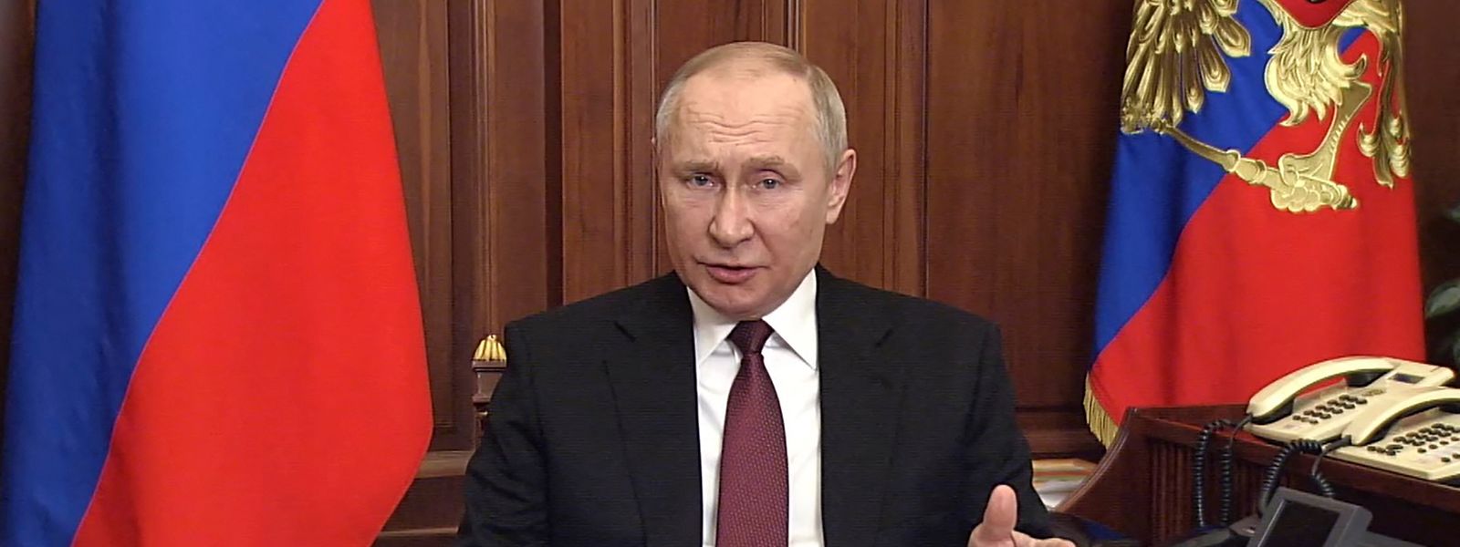 Putin gab am Donnerstagmorgen seine Entscheidung bekannt, die Ukraine anzugreifen.  