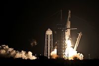 A SpaceX Falcon 9 rocket lifts off from launch complex 39A at the Kennedy Space Center in Florida on November 15, 2020. - NASA's SpaceX Crew-1 mission is the first crew rotation mission of the SpaceX Crew Dragon spacecraft and Falcon 9 rocket to the International Space Station as part of the agency�s Commercial Crew Program. NASA astronauts Mike Hopkins, Victor Glover, and Shannon Walker, and astronaut Soichi Noguchi of the Japan Aerospace Exploration Agency (JAXA) are scheduled to launch at 7:27 p.m. EST on November 15, from Launch Complex 39A at the Kennedy Space Center. (Photo by Gregg Newton / AFP)