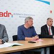 IPO , PK ADR , vlnr Fred Keup , Roy Reding , Fernand Kartheiser , Jeff Engelen , Foto:Guy Jallay/Luxemburger Wort