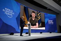 Zelensky discursa em Davos