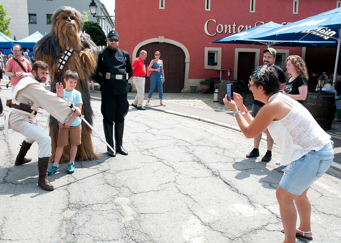 Chewbacca hatte sich unter die Gäste in Contern gemischt. 