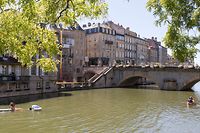 Margens do rio Moselle, em Metz.