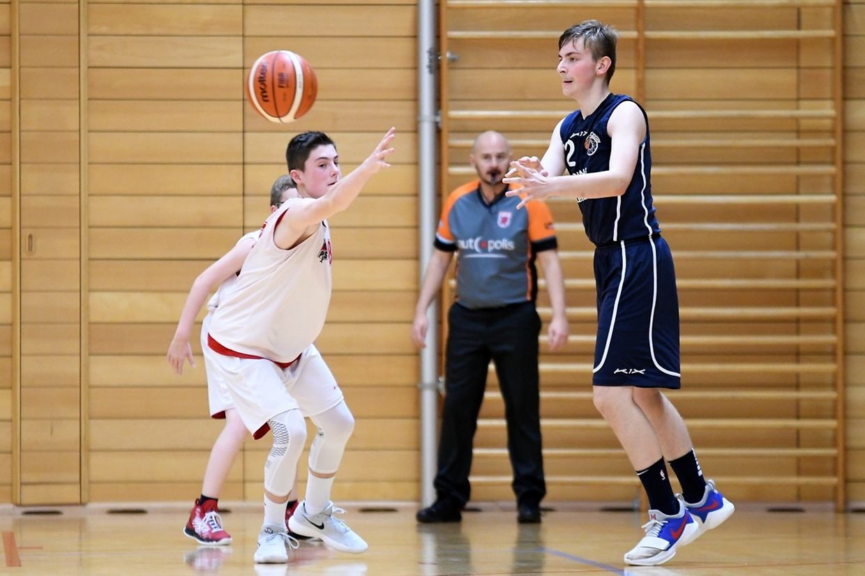 Scolaires: Musel Pikes - Contern 62-70 - Sam Streef (Pikes) et Tim Frantzen.