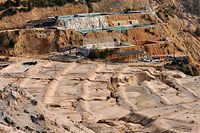 Abbau von Seltenen Erden in einer Mine in Ganxian: Seltene Erden stecken in Handys, Windrädern oder Batterien. Foto: str/epa
