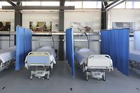 Lokales, Corona-Virus Covid 19, CHEM Esch Alzette, Die Kantine des CHEM wurde in eine Pflegestation umgebaut, Foto: Guy Wolff/Luxemburger Wort