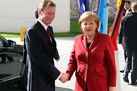 24.04.12 Staatsvisite Berlin,Deutschland,Besuch Bundeskanzleramt,Angela Merkel ,Potsdam.Foto:Gerry Huberty