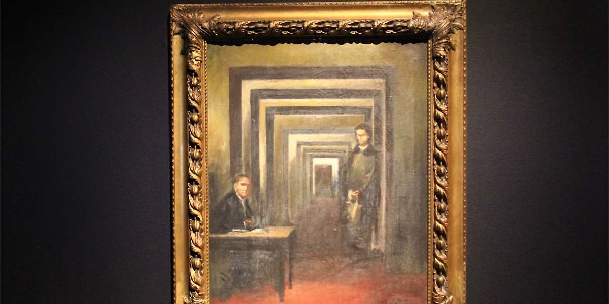 Das namenlose Ölgemälde aus der Hand von Adolf Hitler wird zum ersten Mal öffentlich gezeigt - obwohl das Museum seinen künstlerischen Wert als "dürftig" bezeichnet. 
