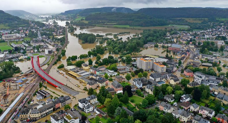 Mitte Juli hat das Hochwasser die Ortschaft mitsamt dem gesamten Alzettetal schwer in Mitleidenschaft gezogen. (Foto: Henri Krier) - Hochwasser, Überschwemmung, Mersch / Foto: Frank WEYRICH