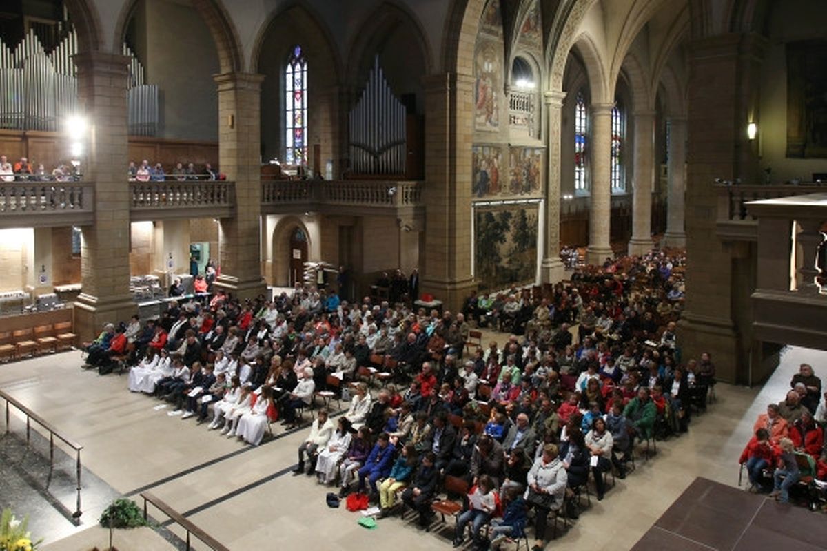 Messe für das Dekanat Remich mit den Pfarrverbänden "Duelem", "Mondorf", "Réimech", "Weiler-la-Tour".