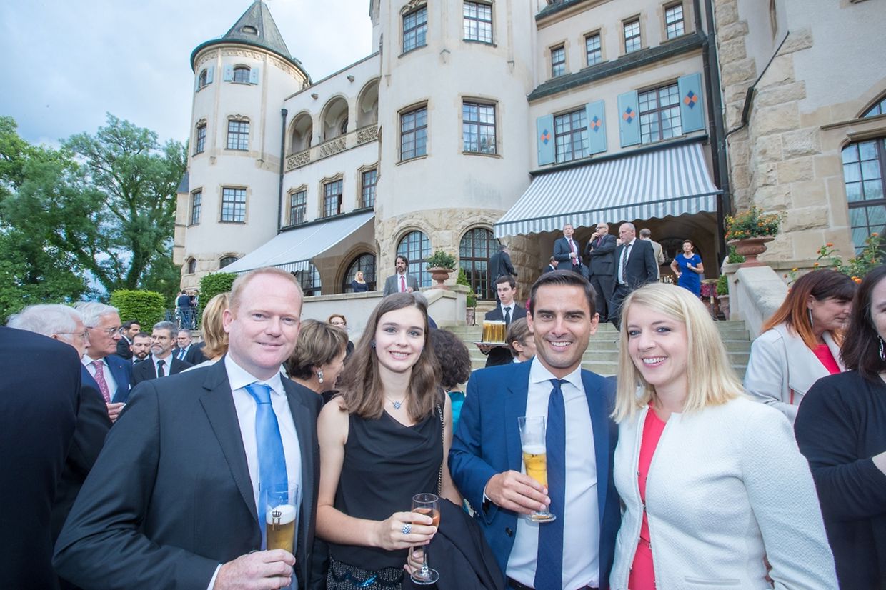 Claude Lamberty, Jenny Warling, Max Hahn et Julie Hahn-Roob (de g. à d.)