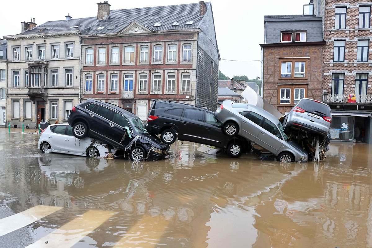 Les pompiers luxembourgeois ont prêté main-forte à leurs homologues belges et allemands lors des terribles inondations de 2021 (ici à Verviers, en Belgique).