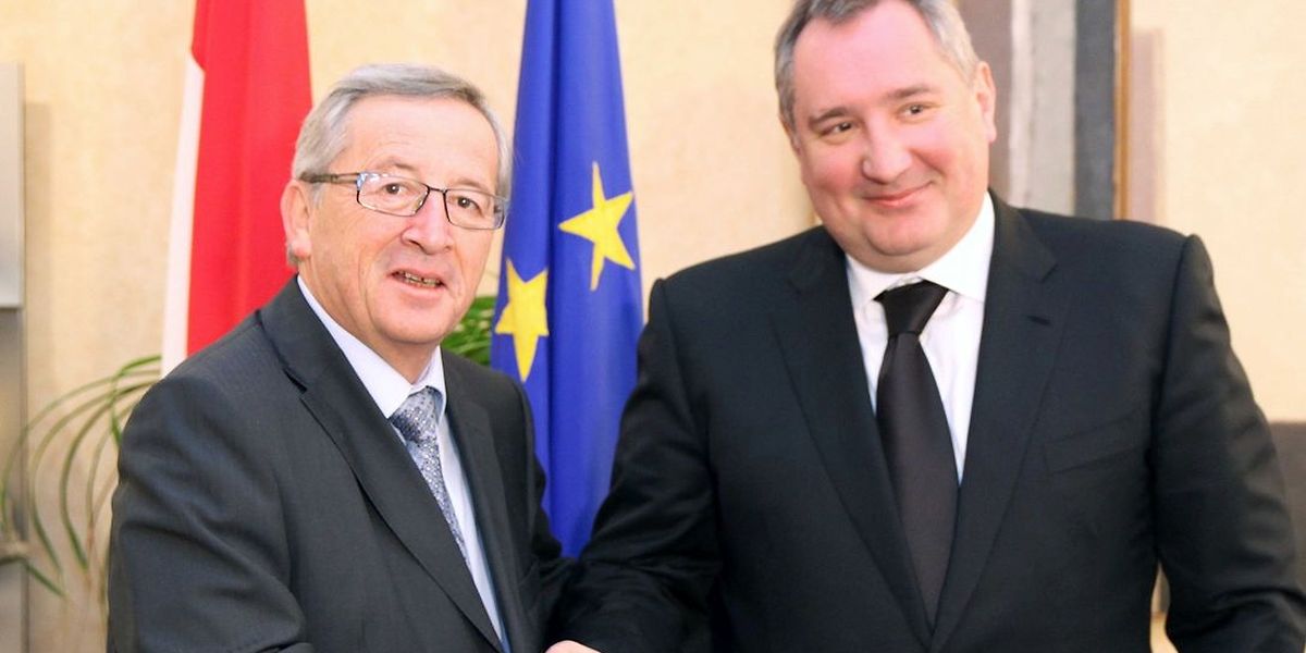 Mit Dmitri Rogosin hat Premier Juncker natürlich auch über Menschenrechte gesprochen.