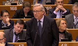 Juncker sprach am Mittwoch vor den EU-Parlamentariern.