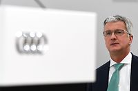 (FILES) This file photo taken on May 9, 2018 shows Rupert Stadler, then CEO of German car maker Audi, prior to the Audi AG general meeting in Ingolstadt, southern Germany. - German prosecutors said Wednesday they had charged former Audi chief executive Rupert Stadler with fraud over the Volkswagen subsidiary's role in the "dieselgate" emissions cheating scandal. (Photo by CHRISTOF STACHE / AFP)