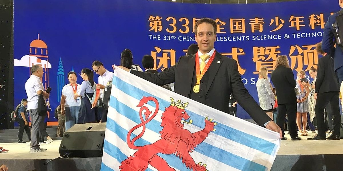 Max Arendt vertat Luxemburgs Farben in China und sein Roboterprojekt R.A.M. war der Jury eine Ehrung in Gold wert.