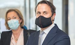 Lok , Coronavirus , Sars-CoV-2 , Covid-19, Xavier Bettel und Paulette Lenert besuchen Hopital Kirchberg , Hopitaux Robert Schuman , Mundschutz , Foto:Guy Jallay/Luxemburger Wort
