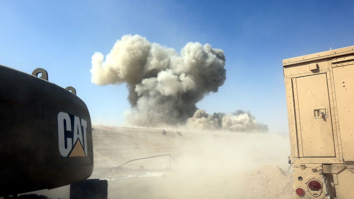 Schweres Gerät setzten die irakischen Kämpfer gegen den IS ein. 
