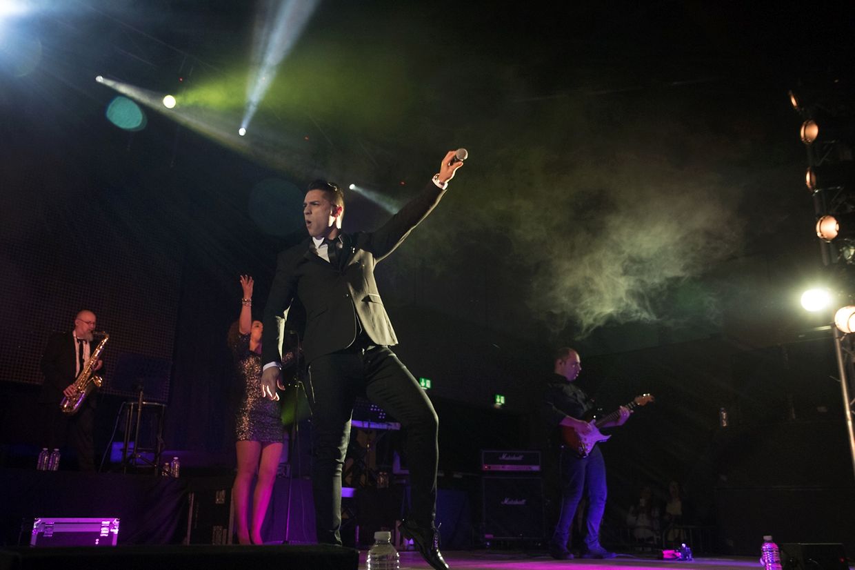 O cantor português Leandro actuou ontem no Hall du Deich, em Ettelbruck