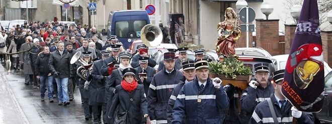 Die Barbarafeier wird vielerorts noch am Leben gehalten, so wie hier in Rümelingen.