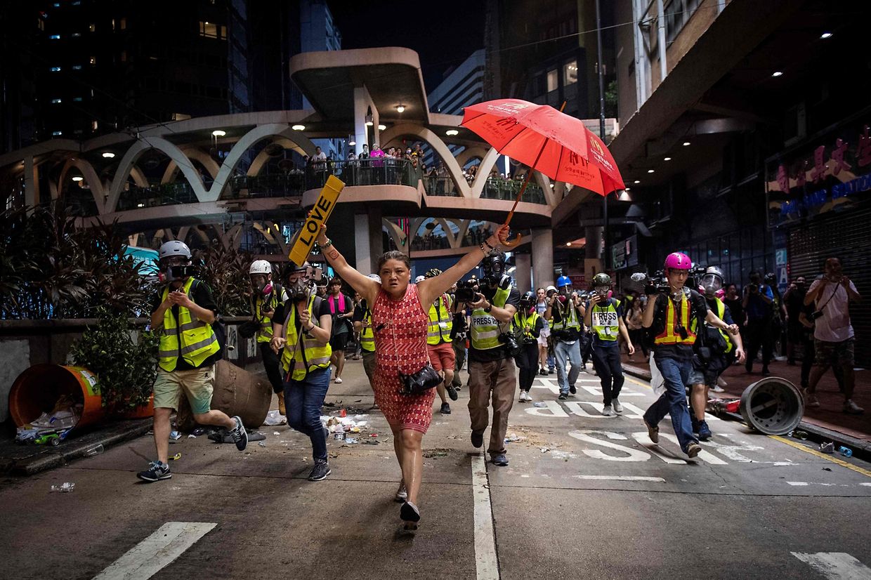 Le photographe de l'AFP Nicolas Asfouri a remporté le premier prix dans la catégorie "General News Stories" pour son image sur les protestations à Hong Kong.