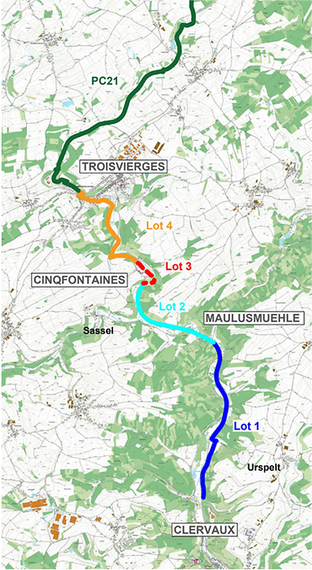 With the new cycle path, the Vennbahn will be extended to Clervaux 