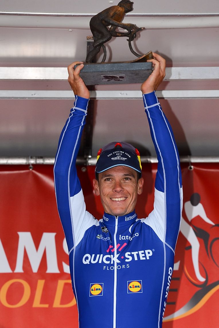 Philippe Gilbert (B/Quick-Step) gewinnt zum vierten Mal das Amstel Gold Race.