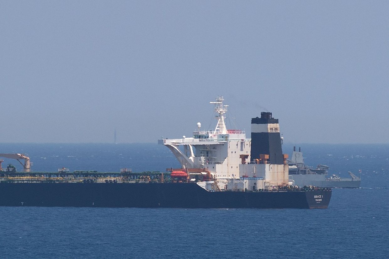 Der Tanker "Grace 1" wurde von britischen Marinesoldaten geentert und in Gibraltar festgesetzt.