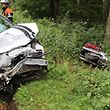 Kollision zwischen einem PKW und einem Motorrad. / Foto: Guy SEYLER