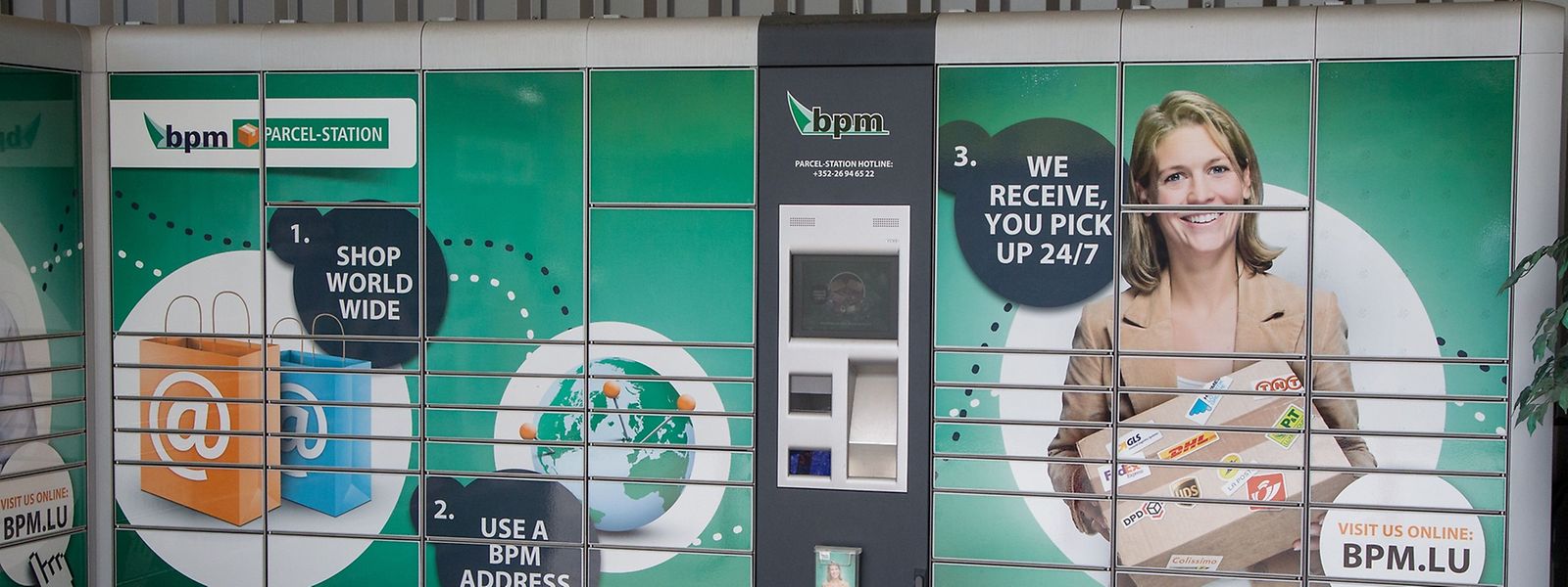 Die früheren Paketautomaten wurden inzwischen von der luxemburgischen Post übernommen. Sie stehen BPM nicht mehr zur Verfügung. BPM-Sendungen können künftig in Paketshops abgeholt werden.