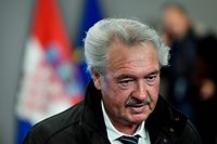 (FILES) In this file photo taken on January 20, 2020 Luxembourg Foreign Minister Jean Asselborn speaks to journalists during a Foreign Affairs meeting at the EU headquarters in Brussels. - Luxembourg's foreign minister, 71-year-old cycling enthusiast Jean Asselborn, has pedalled off on his annual tribute to the Tour de France, despite the epidemic that forced the postponement of the professional race. (Photo by JOHN THYS / AFP)