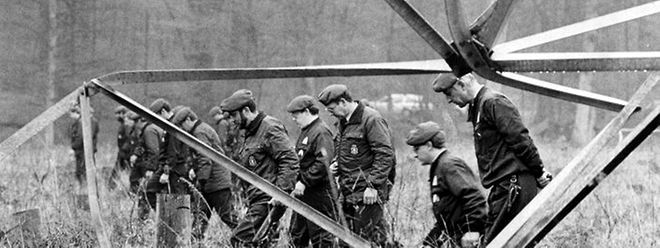 Le 7 mai 1985, un pylône était détruit par une charge explosive au Schléiwenhaff.