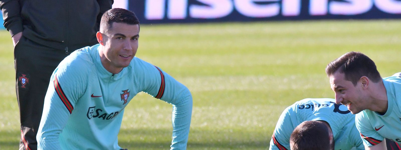 Am Montagabend trainierte die portugiesische Nationalelf im Stade Josy Barthel.
