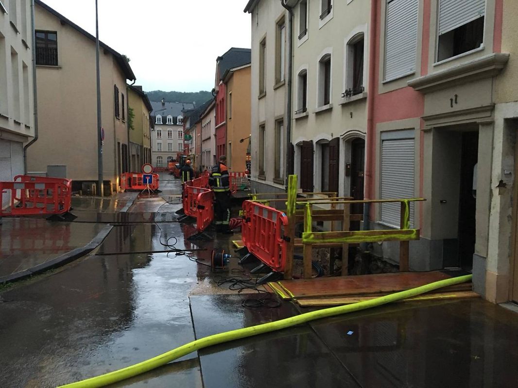 In Grevenmacher musste eine Tiefgarage ausgepumpt werden.