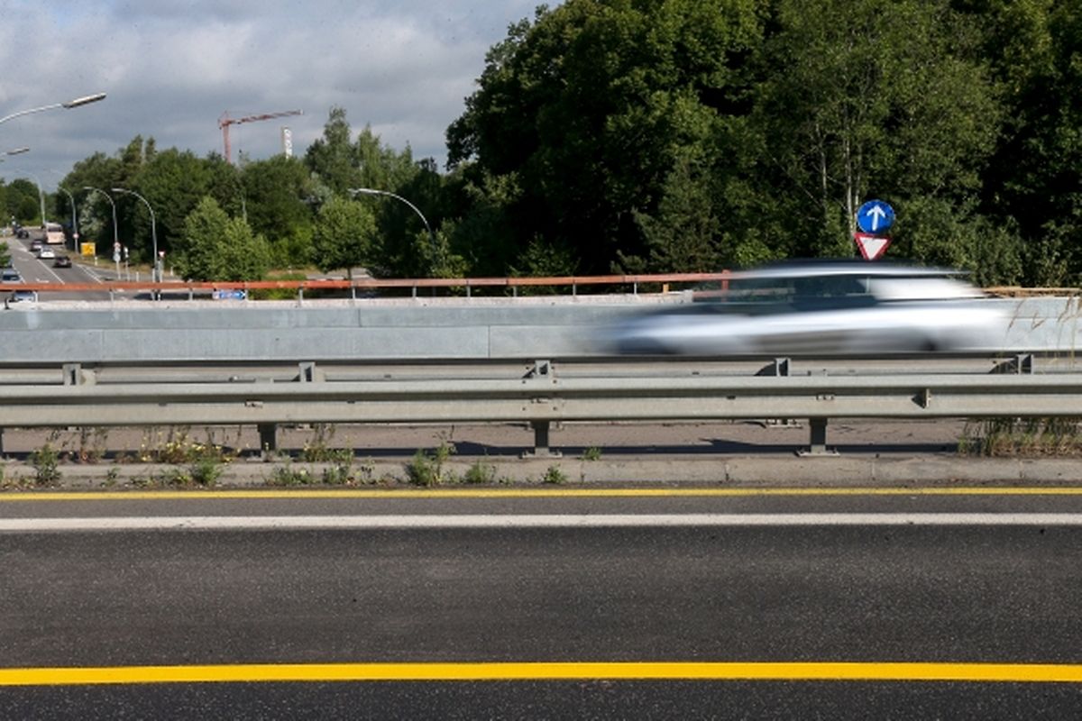 In diesem Autobahnabschnitt gilt die reduzierte Geschwindigkeit von 70 Stundenkilometern. 