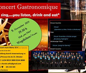 Concert Gastronomique mat der Chorale Woltz