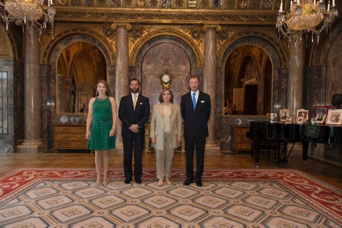Garden Party der großherzoglichen Familie auf Schloss Berg.