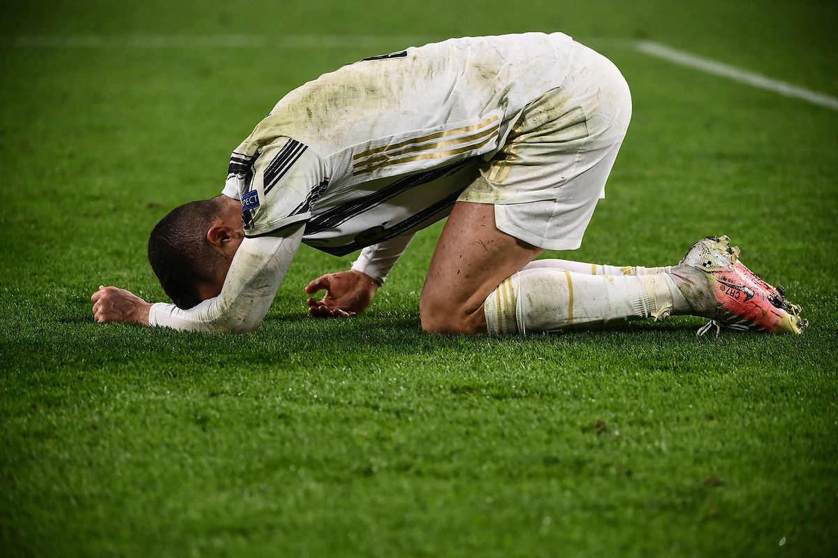 Cristiano Ronaldo (Juventus) zeigt eine enttäuschende Leistung.