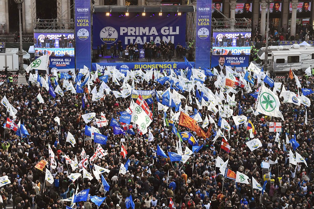 Von seinen Fans wird Matteo Salvini wie ein Superstar geefeiert. 
