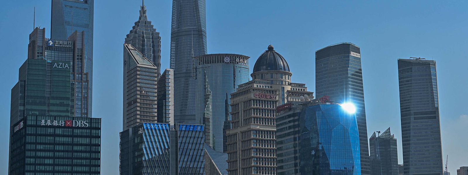 Das Finanzzentrum Lujiazui in Shanghai.