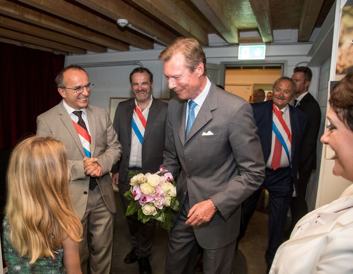 Großherzog Henri zu Gast im Creative Hub 1535° in Differdingen.