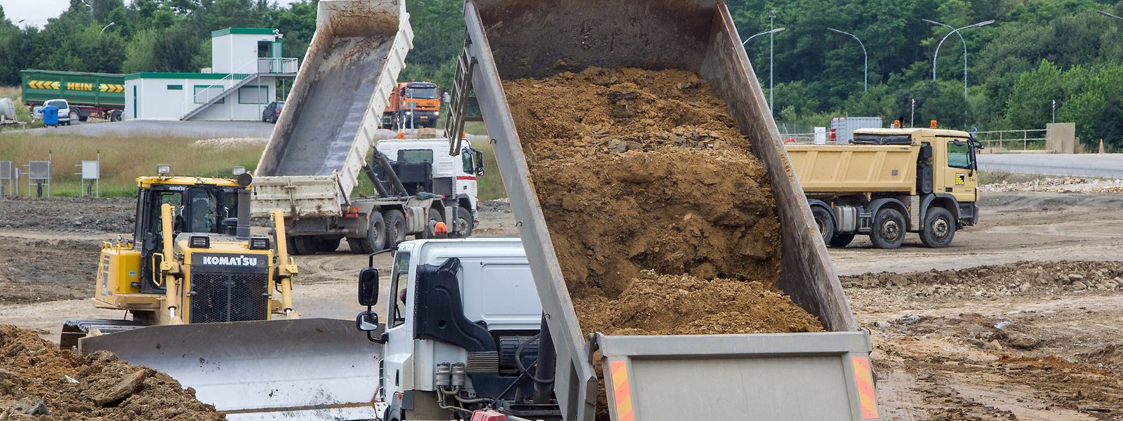 Après deux ans seulement, la décharge de déchets de construction de Strassen était remplie. Les matériaux livrés se composent à 95% de terre excavée et à 5% de gravats.