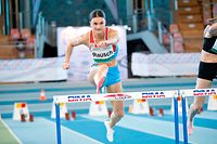 Victoria Rausch (60m Huerden) / Leichtathletik, CMCM Indoor Meeting 2021 / 13.02.2021 / Luxemburg / Foto: Christian Kemp