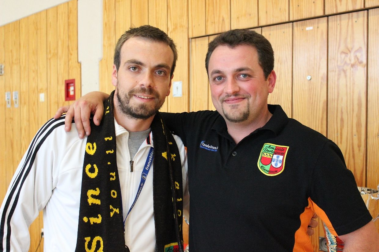 Os presidentes Domenico Laporta (ALSS) e Filipe Fonseca (Amicale)