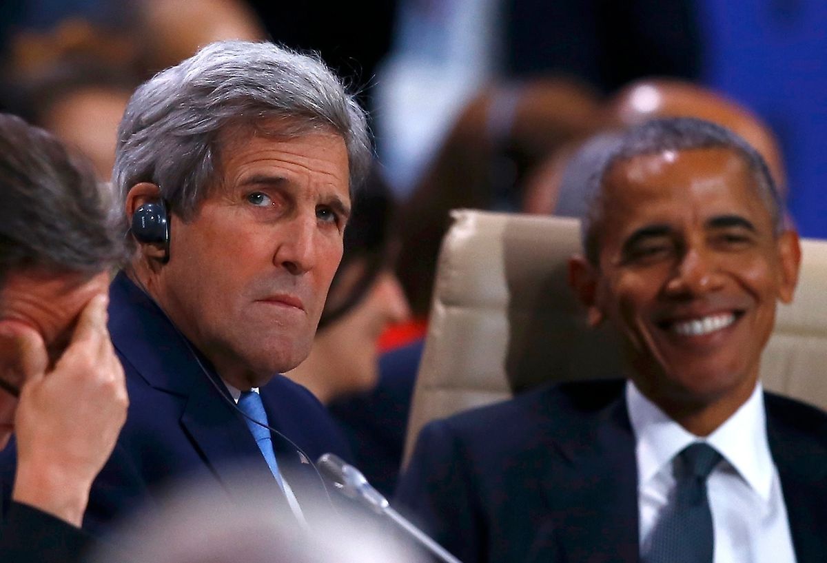 Barack Obama und US-Außenminister John Kerry.