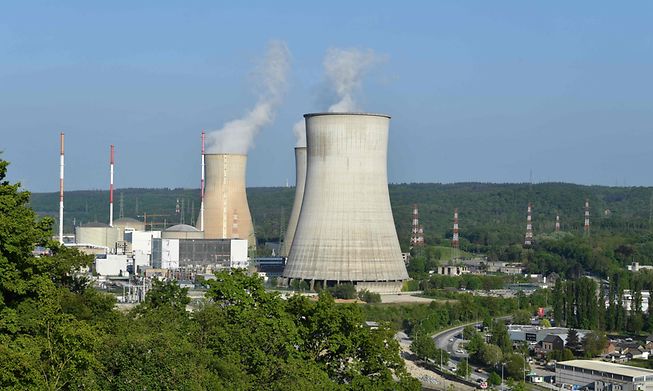 The nuclear Belgian power plant of Tihange near Huy shown on 6 May