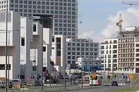 Chantier Ban de Gasperich. Baustelle Ban de Gasperich. Bau. Boulevard Kockelscheuer. Photo: Guy Wolff