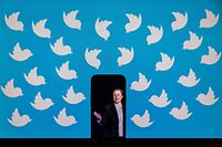 (FICHIERS) Cette illustration, tirée d'un fichier pris le 5 août 2022, montre un téléphone portable avec une photo d'Elon Musk affichée sur un écran d'ordinateur avec les logos Twitter à Washington, DC.  - Après avoir repris Twitter, l'une des entreprises les plus emblématiques de la Silicon Valley, Elon Musk a rapidement dévoilé son éthique de travail sans compromis, provoquant un choc culturel amer avec des milliers de travailleurs qui croyaient encore en la mission supérieure de la plateforme.  En moins d'un mois, Musk a licencié la moitié des 7 500 employés de l'entreprise, s'est concentré sur les cadres et ingénieurs dissidents, et a finalement lancé un ultimatum : le travail "extrêmement hardcore" ou partir.  (Photo de SAMUEL KORUMA/AFP)