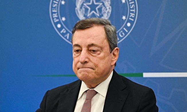 Italy's Prime Minister Mario Draghi 