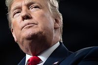 (FILES) In this file photo taken on January 09, 2020 US President Donald Trump speaks during a "Keep America Great" campaign rally at Huntington Center in Toledo, Ohio. - US President Donald Trump warned Iran against cracking down on protests that broke out after it admitted shooting down an airliner by mistake, killing all 176 people aboard.
"The government of Iran must allow human rights groups to monitor and report facts from the ground on the ongoing protests by the Iranian people," Trump tweeted. (Photo by SAUL LOEB / AFP)
